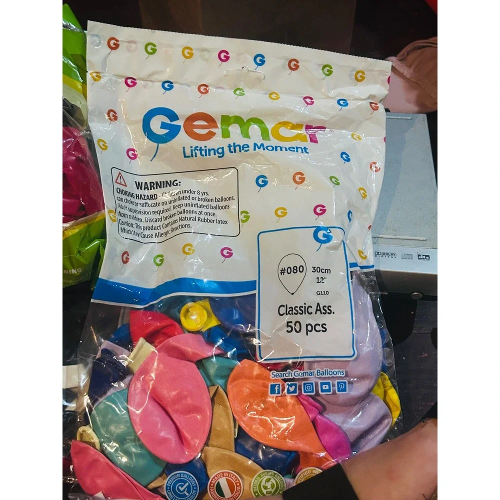 Gemar Balloons Bundle Unisex OS Multicolor New Macaron Classic 12in Pump 125+pc